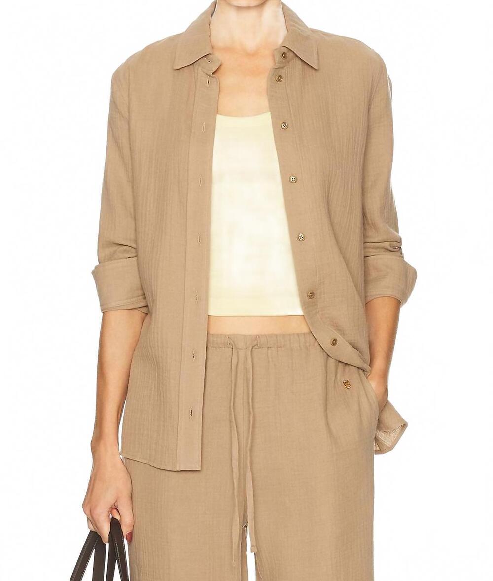 NEW ETERNE constance top in taupe